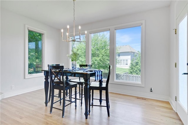 5010 W 161st Ter, Overland Park, KS 66085 - dining area with a chandelier and wood finished floors