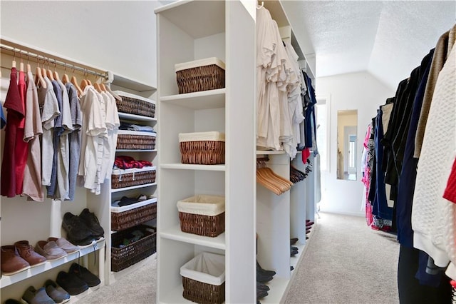 5010 W 161st Ter, Overland Park, KS 66085 - walk in closet featuring carpet floors and lofted ceiling