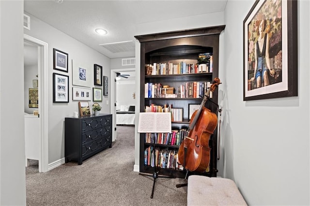 316 SE Hackamore Dr, Lees Summit, MO 64082 - living area featuring carpet flooring and ceiling fan
