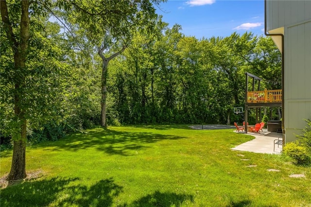 3536 SW Dana Ave, Lees Summit, MO 64082 - view of grassy yard featuring a patio area