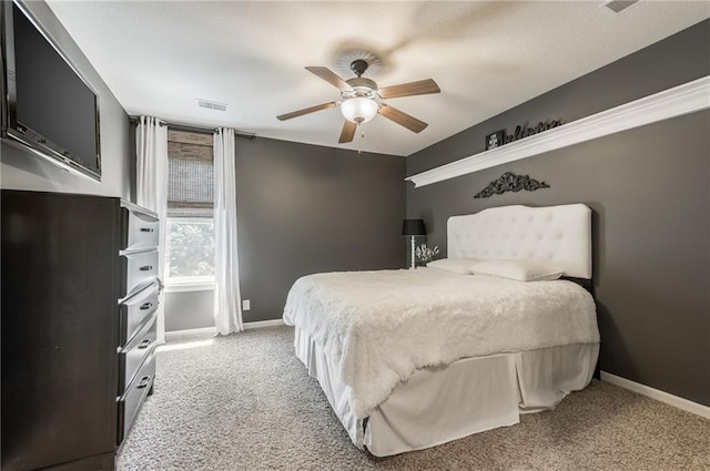 3536 SW Dana Ave, Lees Summit, MO 64082 - carpeted bedroom with baseboards and a ceiling fan