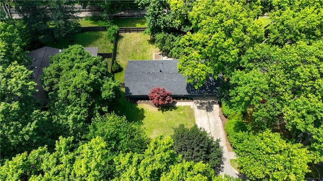 7604 Tomahawk Rd, Prairie Village, KS 66208 - view from above of property