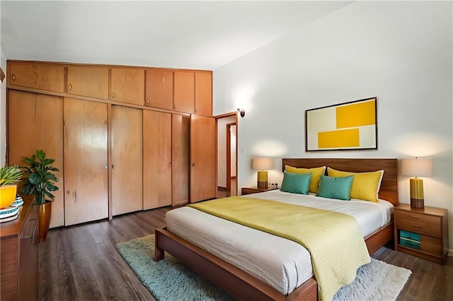 7604 Tomahawk Rd, Prairie Village, KS 66208 - bedroom with dark wood finished floors and a closet
