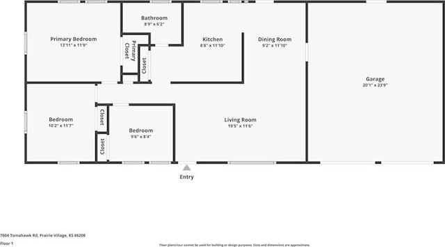 7604 Tomahawk Rd, Prairie Village, KS 66208 - view of property floor plan