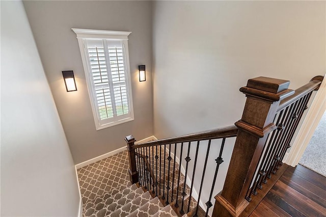 16699 S Chalet Dr, Olathe, KS 66062 - stairs featuring carpet flooring