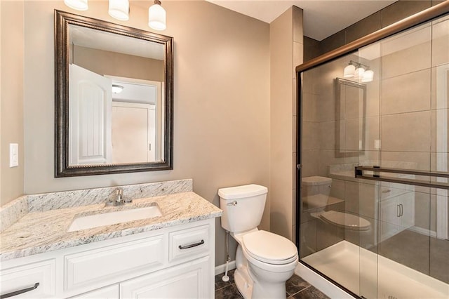 16699 S Chalet Dr, Olathe, KS 66062 - bathroom with vanity and a shower stall