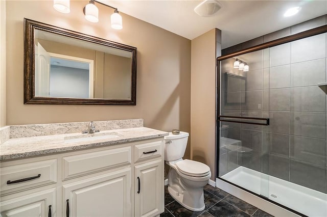 16699 S Chalet Dr, Olathe, KS 66062 - full bathroom featuring vanity and a shower stall