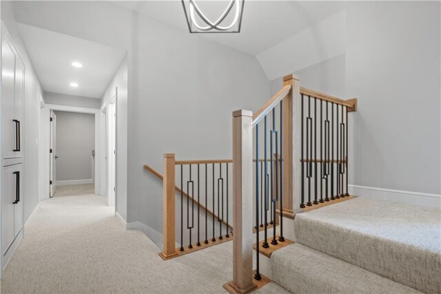 2616 W 112th St, Leawood, KS 66211 - stairway with carpet floors and recessed lighting
