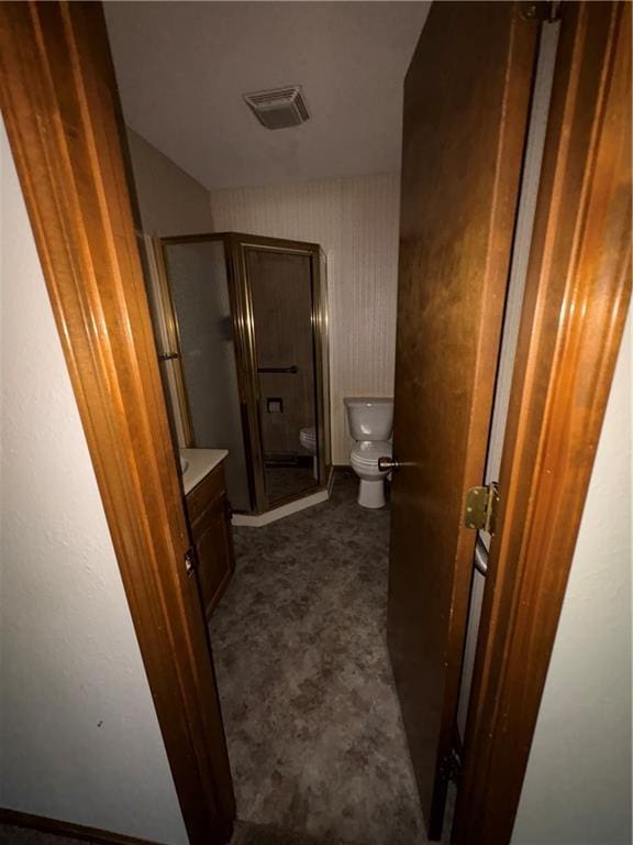 105 N Hayes St, Garnett, KS 66032 - full bathroom featuring a stall shower and vanity