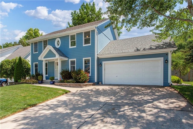 1321 SW Crossing Dr, Lees Summit, MO 64081 - colonial house featuring concrete driveway and an attached garage