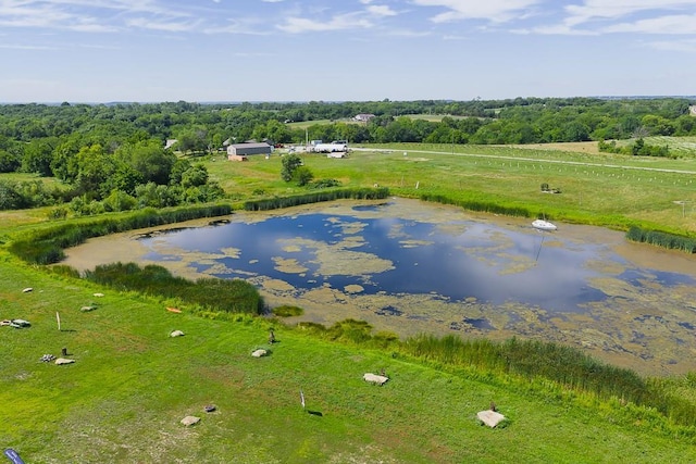 24305 Loring Rd, Lawrence, KS 66044 - drone / aerial view of a nearby body of water