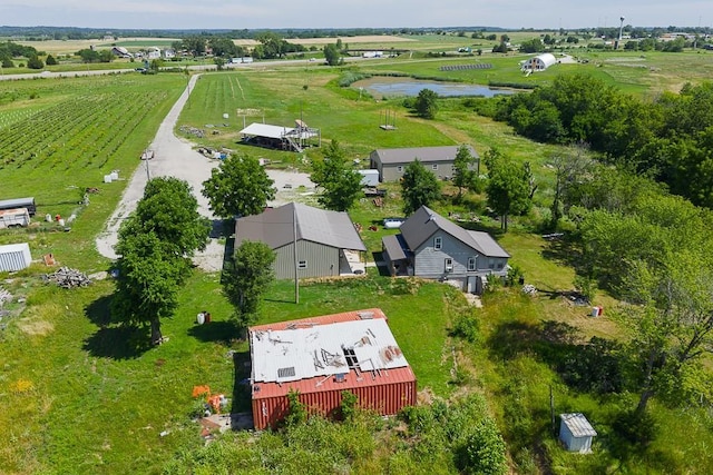 24305 Loring Rd, Lawrence, KS 66044 - overview of rural landscape with a large body of water