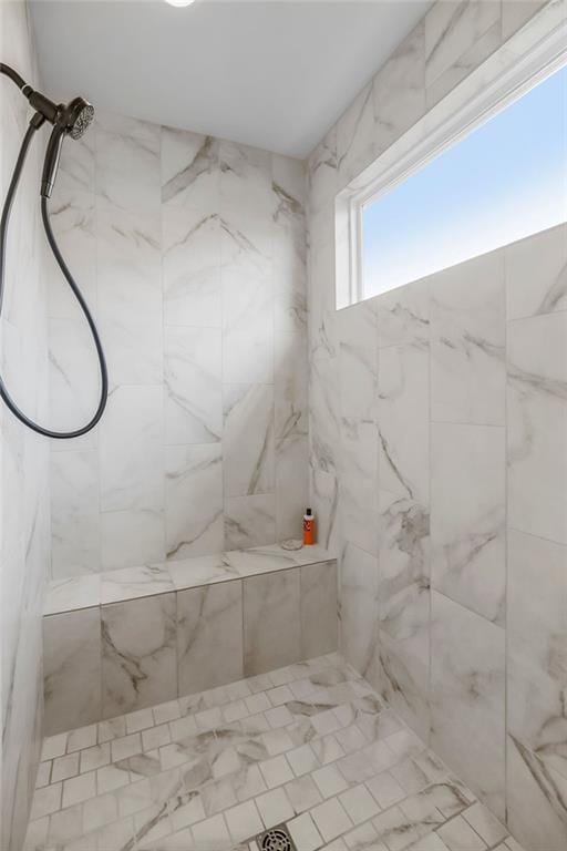 8319 Pickering St, Lenexa, KS 66227 - bathroom with tiled shower