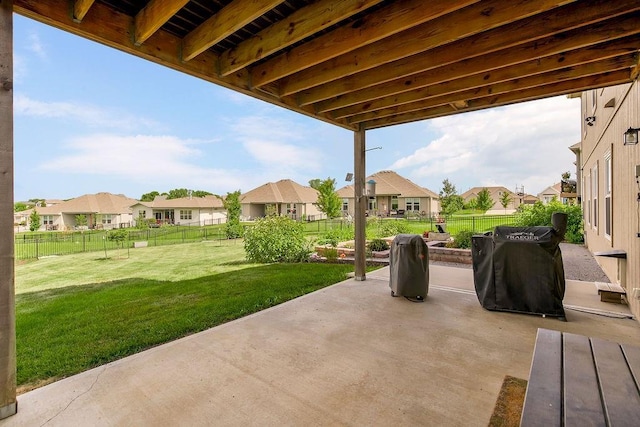 8319 Pickering St, Lenexa, KS 66227 - fenced backyard featuring a residential view and a patio