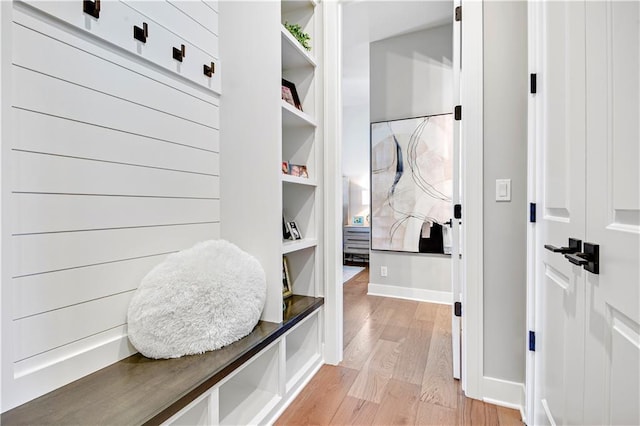 11126 W 172nd Ter, Overland Park, KS 66221 - mudroom with light wood-type flooring and baseboards