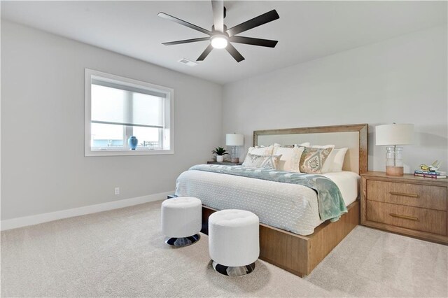 11126 W 172nd Ter, Overland Park, KS 66221 - bedroom featuring light colored carpet and a ceiling fan