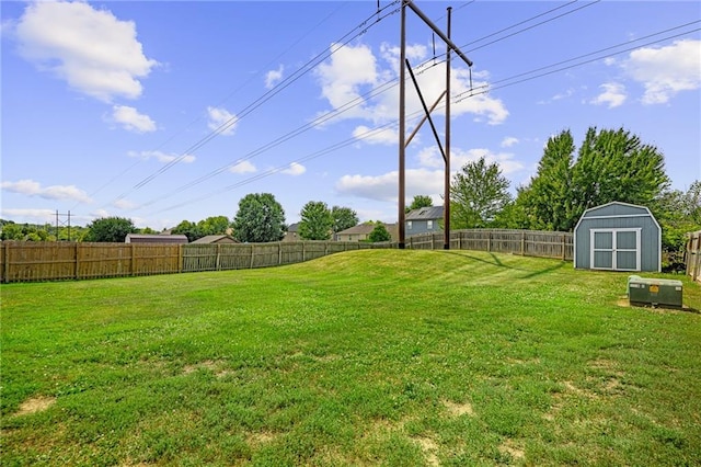 1210 NW Persimmon Dr, Grain Valley, MO 64029 - fenced backyard with a shed