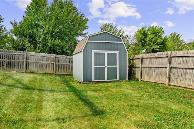 1210 NW Persimmon Dr, Grain Valley, MO 64029 - view of shed featuring a fenced backyard
