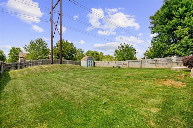 1210 NW Persimmon Dr, Grain Valley, MO 64029 - fenced backyard featuring a storage unit