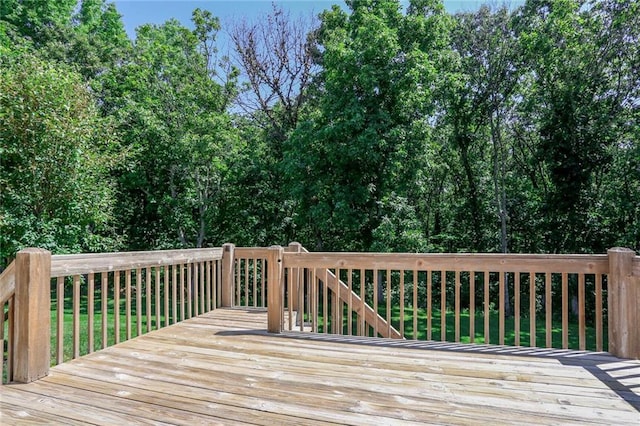 3038 Weaver School Rd, Odessa, MO 64076 - view of wooden deck