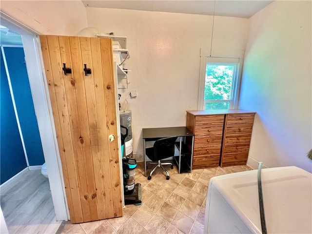 14364 N Bay St, Mercer, MO 64661 - bedroom featuring an office area and baseboards