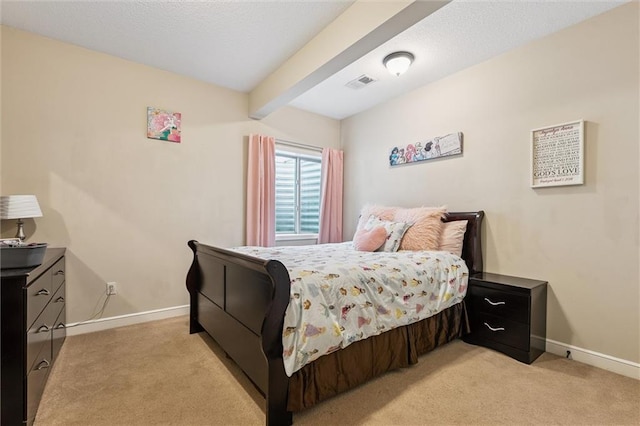 18501 S Butternut St W, Gardner, KS 66030 - bedroom with light carpet and beam ceiling