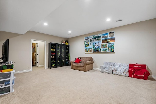 18501 S Butternut St W, Gardner, KS 66030 - sitting room featuring carpet and recessed lighting