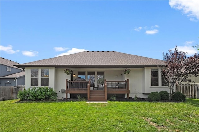 18501 S Butternut St W, Gardner, KS 66030 - rear view of property featuring a wooden deck