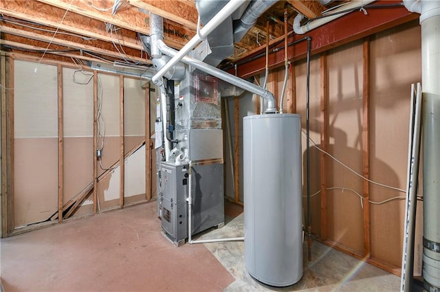 14733 Hickory Dr, Bonner Springs, KS 66012 - utilities with water heater and heating unit