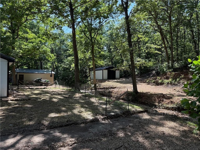 1807 Dodds Camp Rd, Climax Springs, MO 65324 - view of yard with a storage shed
