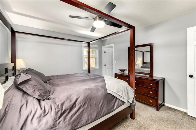 1410 Vilas St, Leavenworth, KS 66048 - bedroom featuring light carpet and ceiling fan