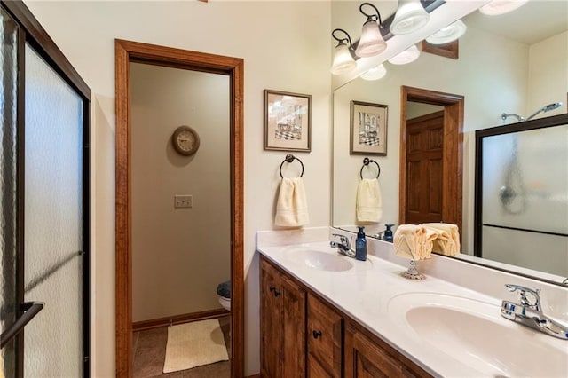 903 Howenstein St, Cameron, MO 64429 - full bath with double vanity and a stall shower