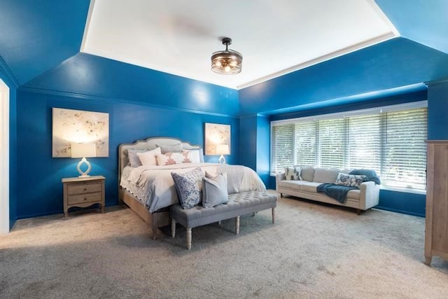 12312 Nieman Rd, Overland Park, KS 66213 - carpeted bedroom with vaulted ceiling