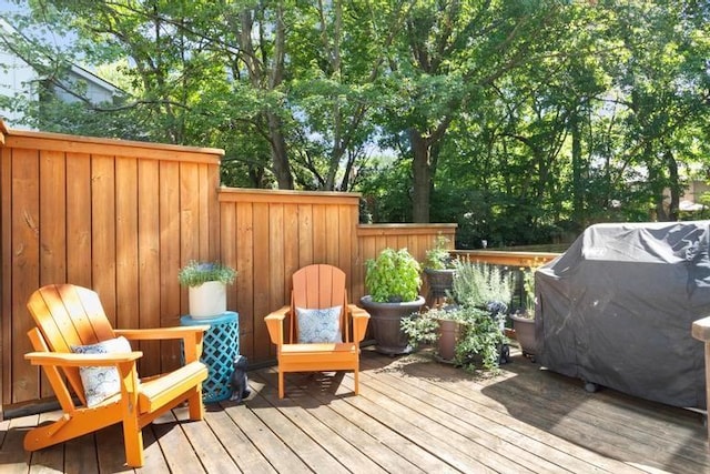 12312 Nieman Rd, Overland Park, KS 66213 - deck featuring a grill