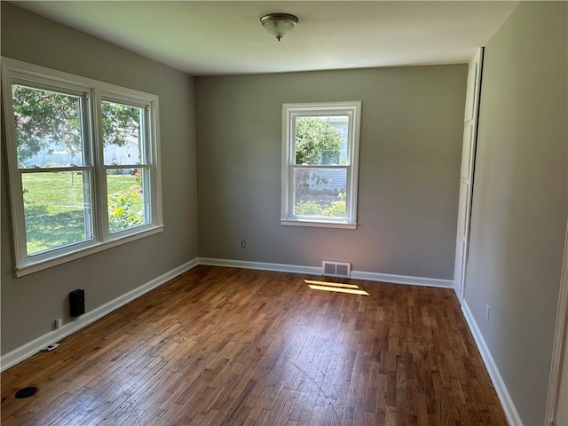 208 E 4th St, Norborne, MO 64668 - spare room featuring healthy amount of natural light and dark wood-style floors