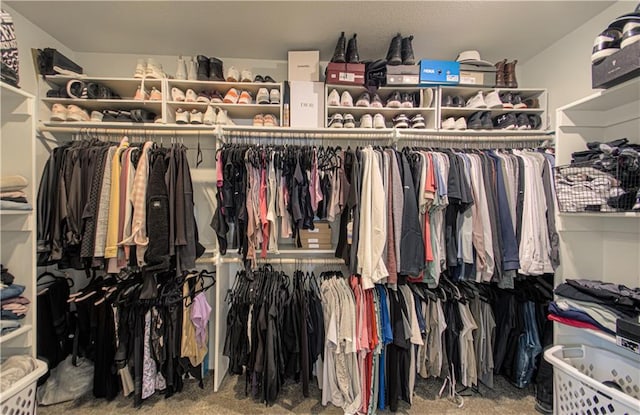 12600 Mohawk Ln, Leawood, KS 66209 - walk in closet with carpet flooring