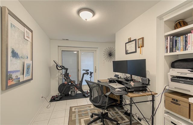 12600 Mohawk Ln, Leawood, KS 66209 - tiled office with baseboards