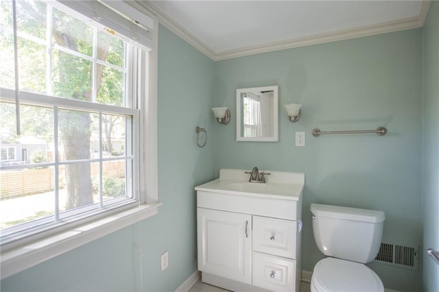 7236 Roe Ave, Prairie Village, KS 66208 - half bath featuring crown molding and vanity