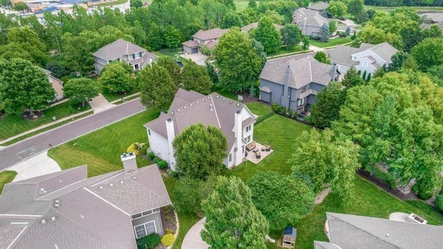 5125 W 164th St, Overland Park, KS 66085 - aerial overview of property's location with nearby suburban area