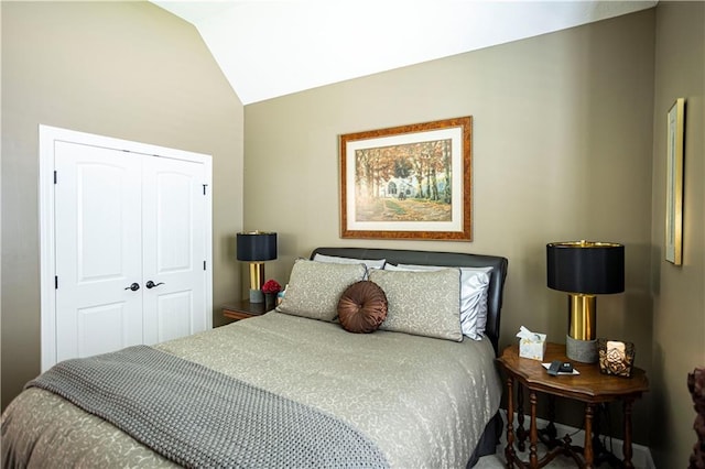 4500 Parks Summit Ter, Lees Summit, MO 64064 - bedroom with lofted ceiling and a closet