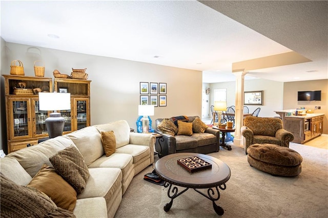 4500 Parks Summit Ter, Lees Summit, MO 64064 - living room with ornate columns and light carpet