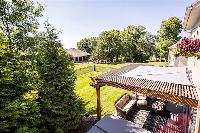 4500 Parks Summit Ter, Lees Summit, MO 64064 - view of yard with an outdoor hangout area and a patio area
