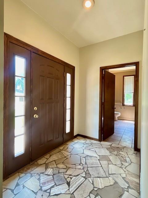 6960 Dancaster Rd, Topeka, KS 66610 - entryway with plenty of natural light
