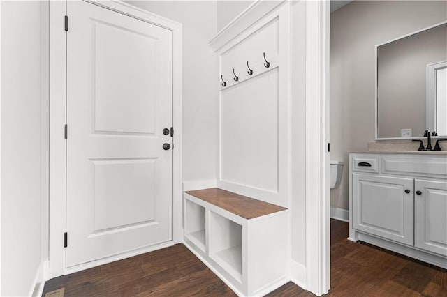 28225 W 162nd Ter, Gardner, KS 66030 - mudroom with dark wood-style floors