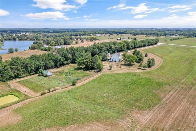 1148 N 1st Rd, Baldwin City, KS 66006 - overview of rural landscape with a large body of water