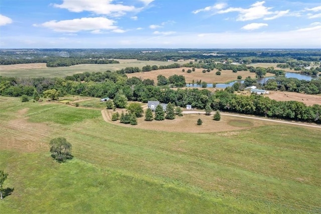 1148 N 1st Rd, Baldwin City, KS 66006 - aerial view of sparsely populated area featuring a nearby body of water