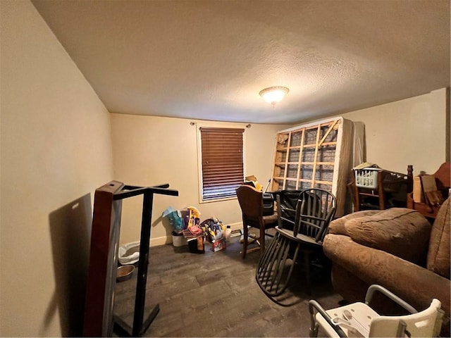 22 U Lake Shore Dr, Lake Lotawana, MO 64086 - living area with a textured ceiling and baseboards
