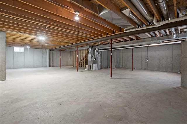 1002 W Howard Pl, Louisburg, KS 66053 - unfinished below grade area with heating unit