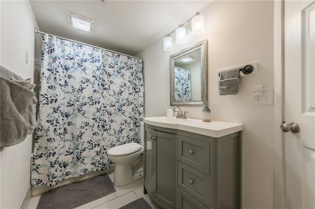 6613 E 123rd Ter, Grandview, MO 64030 - bathroom with vanity, tile patterned floors, and a shower with shower curtain