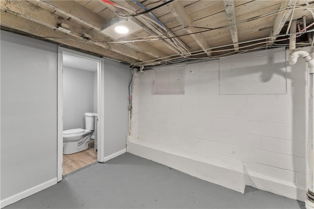 1205 E Parker Ave, Independence, MO 64050 - unfinished basement with baseboards